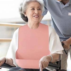 어른 턱받이 실리콘 방수 성인용 어르신 노인 휴대용 요양원 병원 요양병원 환자용 앞치마
