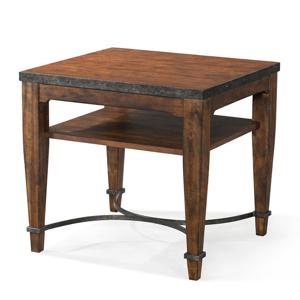 엔틱수입가구 원목 브라운 램프 엔드테이블 920-816 수납테이블