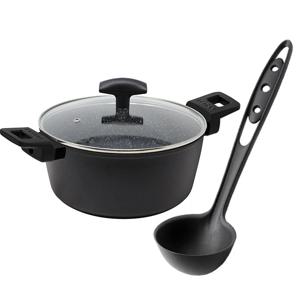 인덕션 7중 양수 냄비 24cm 5L + 국자 2종 세트 (PDR-1577-860)