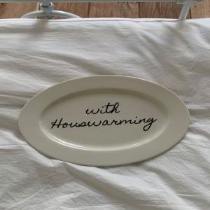 oval Plate 오발플레이트 브런치접시 파스타접시 타원접시 레터링