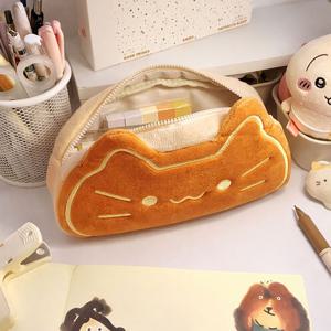 카스테라 고양이 필통 캐릭터 파우치 대용량필통 펜파우치 인형 봉제 동물