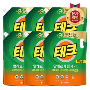 테크 알레르기 원인 제거 리필 2L  x 6개 드럼