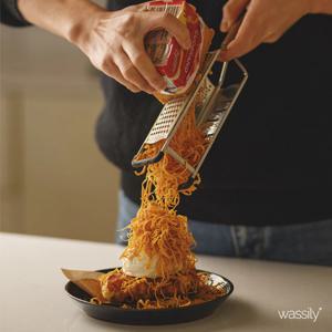 바실리 치즈그라인더 연마제없는 3in1 강판 요리 플레이팅 그레이터