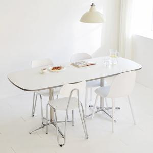 뮤지 듀얼렉 둥근사각형 1600X800 카페 식탁 테이블 12colors 미드센츄리