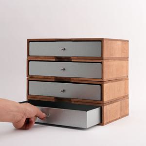 해리 철제 원목 1단 서랍함 책상 정리함 데스크테리어 수납함