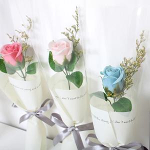 장미꽃 한송이, 장미꽃다발, 한송이꽃다발, 꽃 답례품, 미니꽃다발, 비누꽃다발, 졸업꽃다발