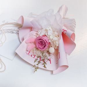 생화 프리저브드 플라워 꽃다발, 보존화 꽃다발, 여자친구 선물, 프리져브드 장미