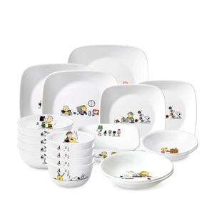 스누피더홈 한국형 4인 18P 사각 찬기홈세트