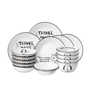 스누피앤찰리에디션 한국형 4인 15P 원형 홈세트