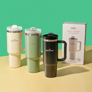 스테인리스 보온 보냉텀블러 대용량 스트로우 빨대 손잡이텀블러 900~1200ml