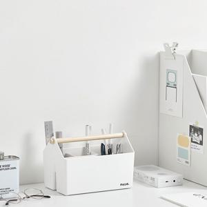 적층형 수납 바구니 소품수납함 다용도 정리함 책상 데스크