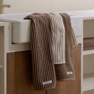 코마사40수170g 스트라이프 호텔수건 타월 3장