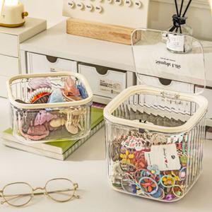 투명 정리함 소품수납함 화장대 책상 다용도 정리 보관