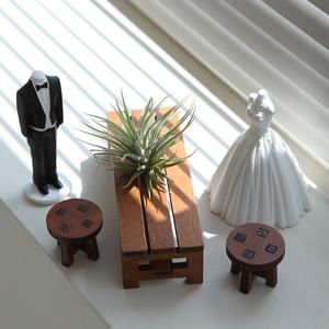 이오난사 웨딩테이블 미니어처 신랑 신부 세트 신혼부부 집들이선물