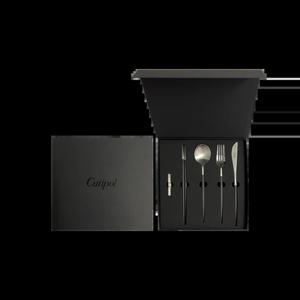 고아 블랙실버 디너 4종 박스세트(디너스푼,디너포크,디너나이프,젓가락세트)