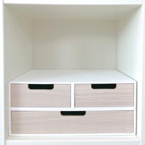 리버서블 인서트 서랍 한샘 책장 호환 2단 화이트 (한 제품으로 2가지 색상 연출)