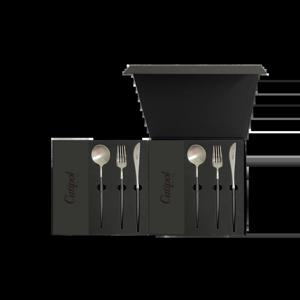 고아블랙실버 디너세트 6p블랙라벨선물박스(디너스푼2,디너포크2,디너나이프2)