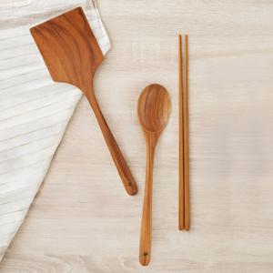 파뷔에 티크 우드 항균 조리도구 3종 세트 (A타입)