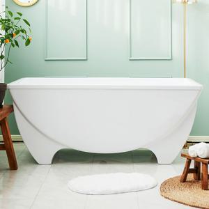 라시스 프리미엄 와이드 욕조 1500 특대형 전신욕조 프리스탠딩 아크릴