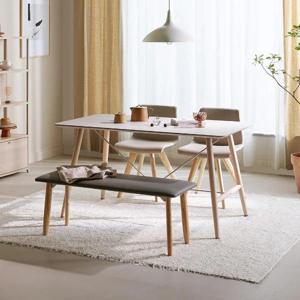 엘바 1400폭 패밀리테이블(D750, 세라믹)