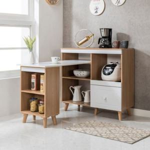 협소공간 밥차림 아일랜드식탁 겸 렌지대 세트 (100cm 2색)