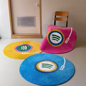 [해외] 북유럽 모던 LP 포인트 러그 인테리어 원형 러그 카페트 4colors 3size