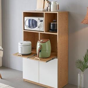 커피머신 두개 볼레일 올인원 주방보조장 (800 2색)