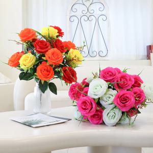 성묘 조화 산소꽃 장미 부케 꽃다발 퀸로즈 조화세트