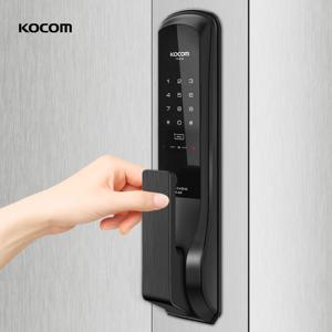 코콤 푸시풀 무타공 도어락 디지털 번호키 즉시잠김 현관 도어락 현관문 인테리어