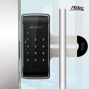 상가 도어락 강화유리문 전자키 강화도어 사무실 번호키 단문 250K 날개형