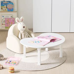 E0등급 강낭콩 800 LPM 4단 높이조절 접이식 유아 테이블 5colors