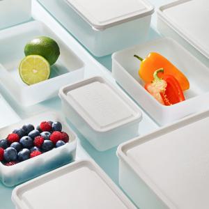 냉동용기 스노우화이트 밀폐용기 베이직 6개세트