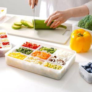 냉동용기 스노우화이트 밀폐용기 소분칸칸이 8개세트