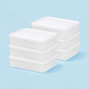 냉동용기 스노우화이트 밀폐용기 국&찌개 소분 6개세트