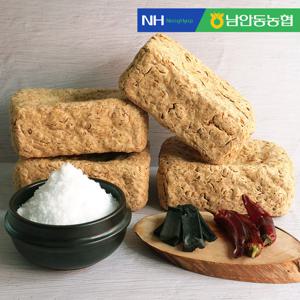 남안동농협 우리콩 재래 메주 된장만들기 2.6kg (2장+숯+고추)