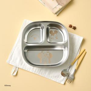 디즈니 미키 미니 안전한 스텐 304 3칸나눔 어린이식판