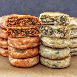 우리밀 왕 호떡만두 420g(7개)*2팩 _ 2종