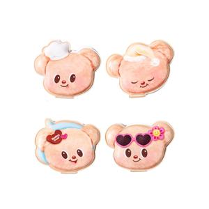 버터베어 엠보싱 하드커버 미니 다꾸 스퀴시 미니 페이스 점착메모지 40매