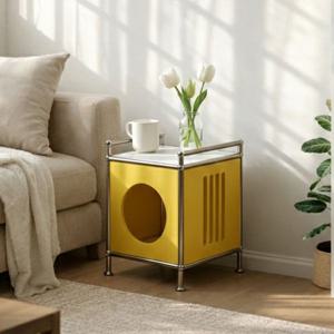 타공 철제 모듈 침대 옆 사이드 테이블 틈새 미니 협탁 7컬러 310 B 2X1