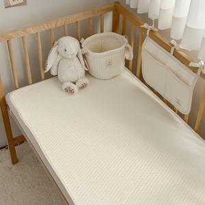 오가닉 순면 100% 논슬립 방수패드 신생아 침대 맞춤 (아기침대/S/SS)