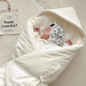 100수 순면 신생아 봄/가을/겨울 겉싸개 무형광 아기 출산용품