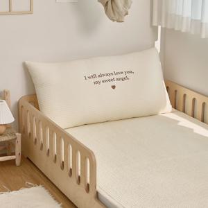 유아 침대패드 데이베드 신생아 누빔 인견 양면 고정밴드 (S/SS/Q)