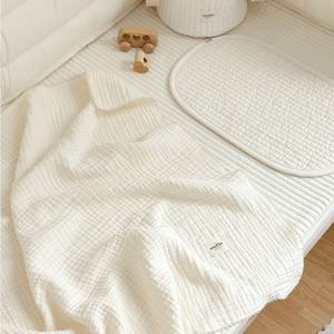 3중 순면 무지 블랭킷 사계절 요루거즈 신생아 이불 3colors (M/L)