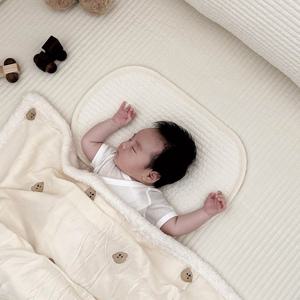 신생아 아기 베개 땀패드 인견 누빔 고정고무줄 유아 침패드