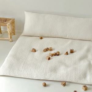 고밀도 누빔 목화솜 사각 러그 아기방 놀이매트 신생아 낮잠패드