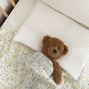 신생아 아기 베개 듀라론 인견 누빔 양면 짱구 두상 유아 태열베개 커버 5종