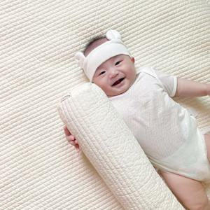 100수 순면 아기 원형 바디필로우 신생아 롱쿠션 커버 4colors