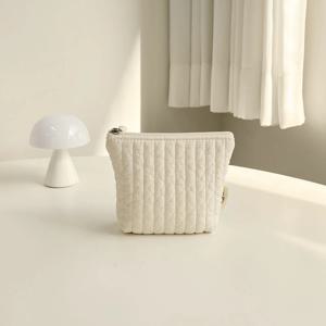 누빔 미니 파우치 화장품/동전지갑