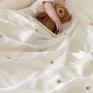 쿨링 트리플/심플 인견 자수 블랭킷 여름 아기 이불 3colors (L사이즈)