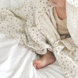 감성 들꽃 블랭킷 여름 홑겹 아기 이불 (M/L)